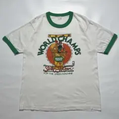 A*9様 【70s】希少 チャンピオン リンガー tシャツ ルートビア USA製