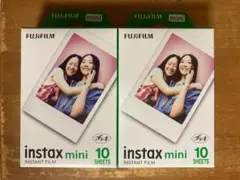 FUJIFILM instax mini　チェキフィルム10枚入×2　合計20枚