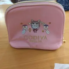 GODIVA ポーチ ピンク 猫柄のサムネイル