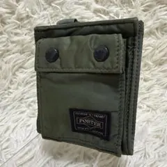 ☆PORTER TANKER ポーター タンカー 二つ折り財布 セージグリーン
