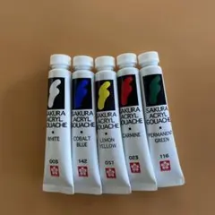 サクラ アクリルガッシュ 12ml 5本セット