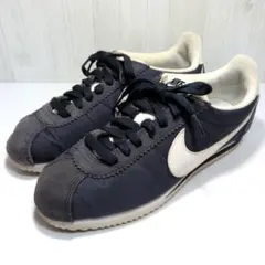 ナイキ　NIKE　ナイロンコルテッツ　ネイビー　24.5cm