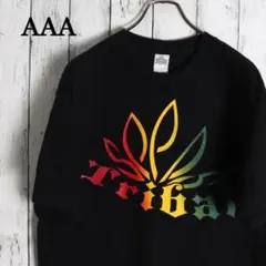 00s Tribal トライバルTシャツ タトゥーアート ロゴプリント 黒　Lのサムネイル