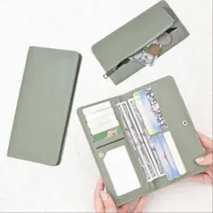 ブラック　薄型　長財布　ウォレット