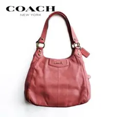 COACH Pink Punching Leather Triple Bag