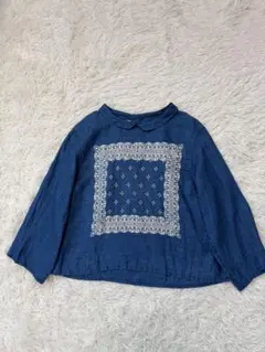 ○kapital 花柄キャピタル○カシミヤ混パフスリーブトップス○ - メルカリ