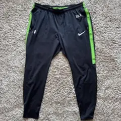 サンフレッチェ広島支給品Nike XL ブラックジャージ グリーンアクセント