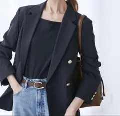 ロペピクニック　カナパ金ボタンジャケット　38