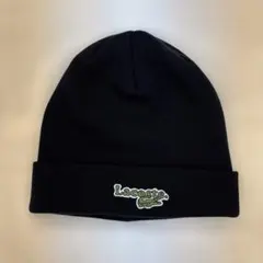 美品　男女兼用　ラコステ　ニット帽　ブラック　フリーサイズ