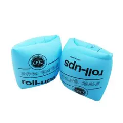 アームリング 2個セット ブルー 浮き輪 強い浮力 水泳用品 水泳練習用具