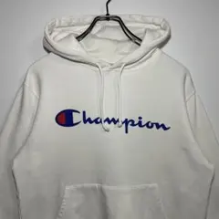 Champion チャンピオン　スウェットパーカー　サイズM デカロゴ　古着