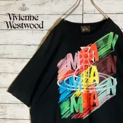 美品】ビビアンウエストウッド☆センターロゴ オーブロゴ Tシャツ 花柄