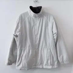 Columbia コロンビア ナイロンジャケット 裏フリース　ホワイト　古着