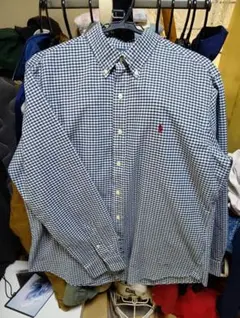 90s POLO RalphLauren L ギンガムチェック ボタンダウン