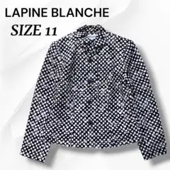 美品 LAPINE BLANCHE ウールシルク混 ジャケット 11 日本製のサムネイル