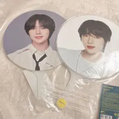 【2枚】丸型 うちわカバー TXT ヒュニンカイ ヨンジュン ボムギュ JJ★★ 2枚】丸型 うちわカバー TXT ヒュニンカイ ヨンジュン ボムギュ