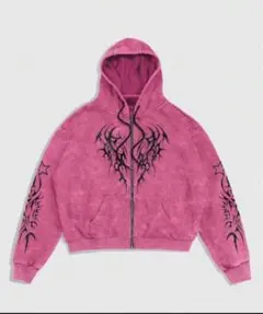 (海外限定)ピンクジップパーカー