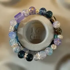 ブルー系×にゃんこ☆ブレスレット 16cm - メルカリ