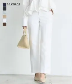 ベースメントオンライン　ストレートスラックス　ホワイト　Ｓサイズ