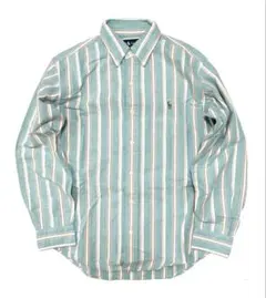 Ralph Lauren ボタンダウンシャツ ミント ピンク ストライプ