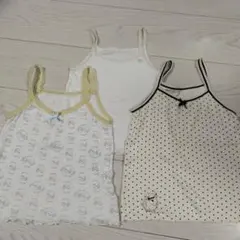WACOALワコール　女の子　キャミソール下着　100〜120cm　3枚セット✩