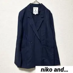 ୨୧ ニコアンド M テーラードジャケット 薄手 フォーマル 麻混 卒業 入学