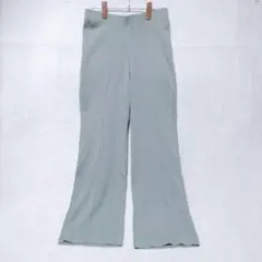 センスオブプレイス フレアニット パンツ リブ F グリーンのサムネイル