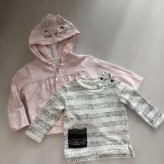 海外 miles baby ロンT 9m・carter's パーカー 12m