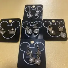 ミッキー型パッケージ ピアスセット 5ペア
