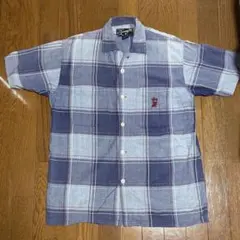 old stussy 90s チェック オープンカラーシャツ 開襟 - メルカリ