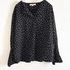 袖フリル シャツ