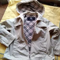 BURBERRY ベージュ コート チェック柄