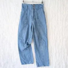 コルザ デニム パンツ SS キッズ 綿100％ ウエストゴム ジーパン Y2Kのサムネイル