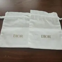 【Dior 】ミニ巾着袋　ノベルティ2枚セット
