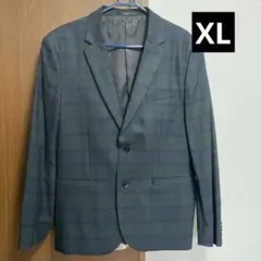 H&M ウールブレンド テーラードジャケット、タータンチェック