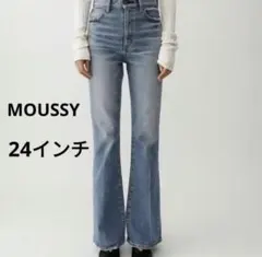 【タグ付き】moussy MVS FLARE 24 ブルー