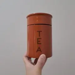 レトロ　香港　茶葉入れ　茶筒　茶道具