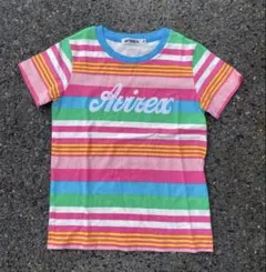 美品‼️AVIREXマルチボーダーTシャツロゴドンswagジャストサイズのサムネイル