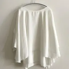 Francaise 2WAY シフォンブラウス 大きいサイズ　体型カバー
