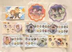 くら寿司×コナン コースター2 マグネット4 缶バッジ ラバーチャーム シール