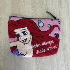 ディズニー　アリエル　刺繍ポーチ