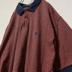 レア 90s POLO by RALPH LAUREN ボーダー ポロシャツ