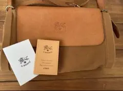 イルビゾンテ　筒型キャンバスショルダーバッグ　クロスボディバッグ