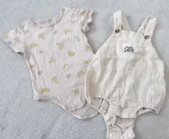 美品⭐️Buddy Lee ロンパース 70 セパレート　2枚セット　バナナ