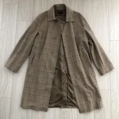 最終値下げ！【APC/アーペーセー】千鳥格子チェスターコート　ベージュ×ブラウン