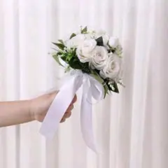 ウェディング　ブーケ　造花　人工花