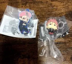 呪術廻戦　虎杖　めじるしアクセサリー　でふぉラバ！　2種セット　キーホルダー