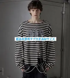 GRANCY 総柄ラインストーングラフィックロンT Mサイズ　Tシャツ