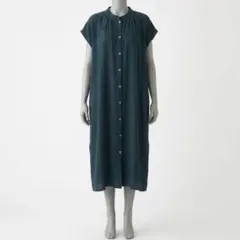 DRESSTERIOR グリーンのドットノースリーブワンピース - メルカリ