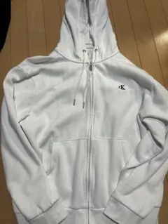 Calvin Klein パーカー ホワイト L 多少であれば値下げします
